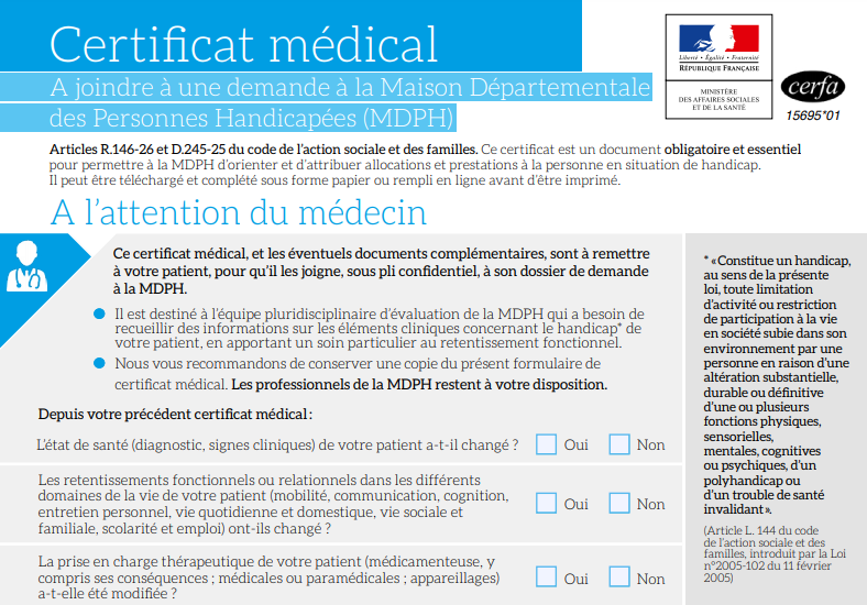 image du certificat médical réglementaire